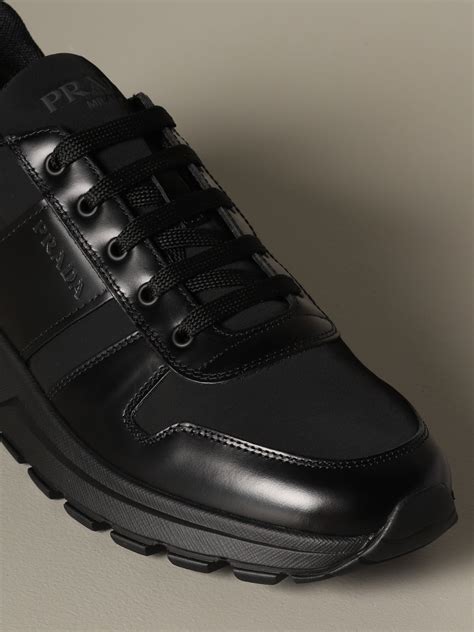 2nd hand prada trainers|men's black prada trainers.